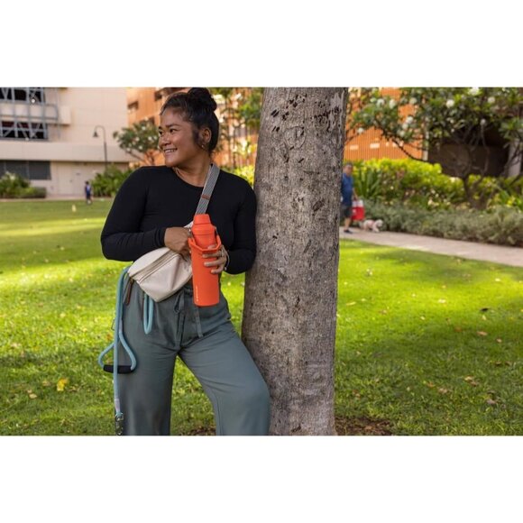 Stanley IceFlow Water Bottle Angled Spout Travel Sprots Stainless Steel Blue - Picture 3 of 12